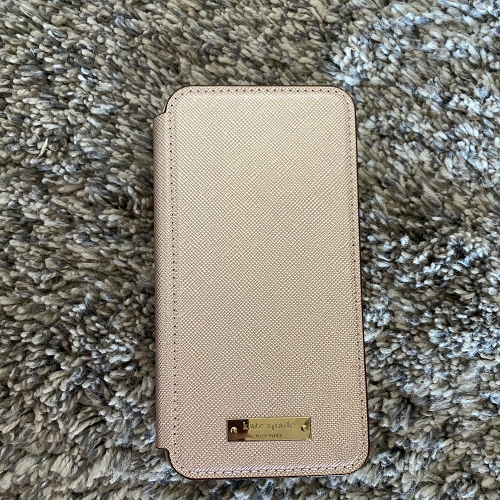 Pink Kate Spade iPhone 10 Wallet Case